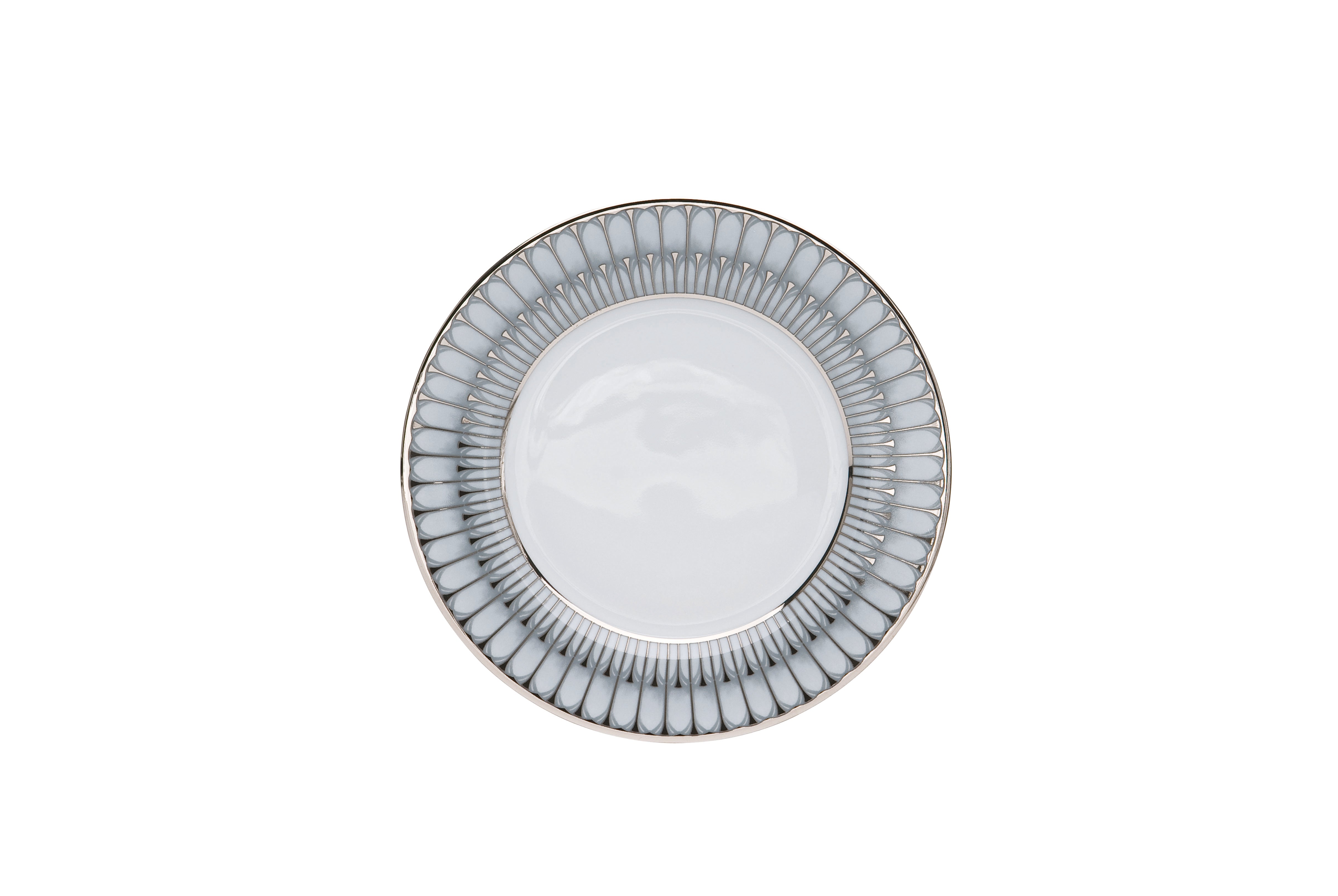 Deshoulieres Arcades Grey Platinum Dessert Plate