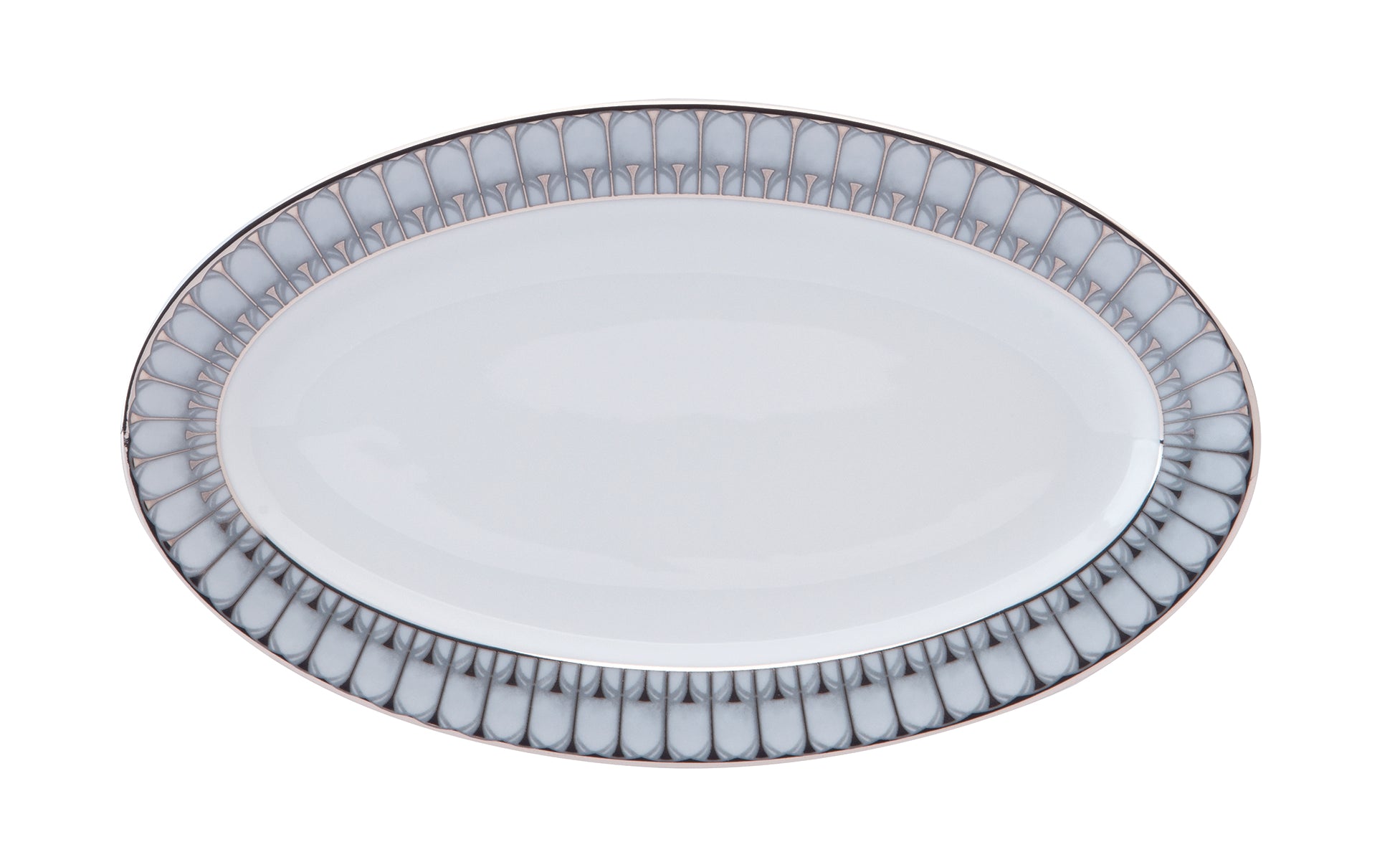 Deshoulieres Arcades Grey Platinum Relish Dish