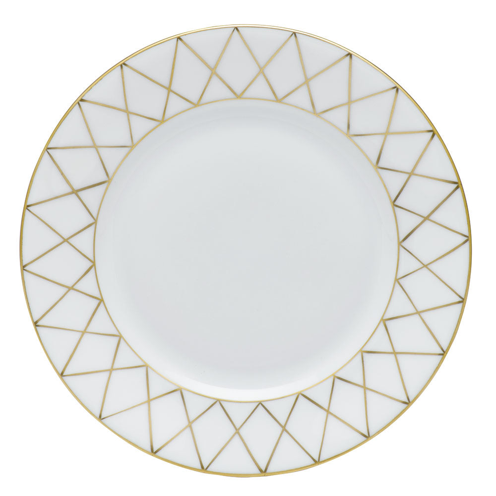 Herend Golden Trellis Babos-or Bread And Butter Plate 6"d