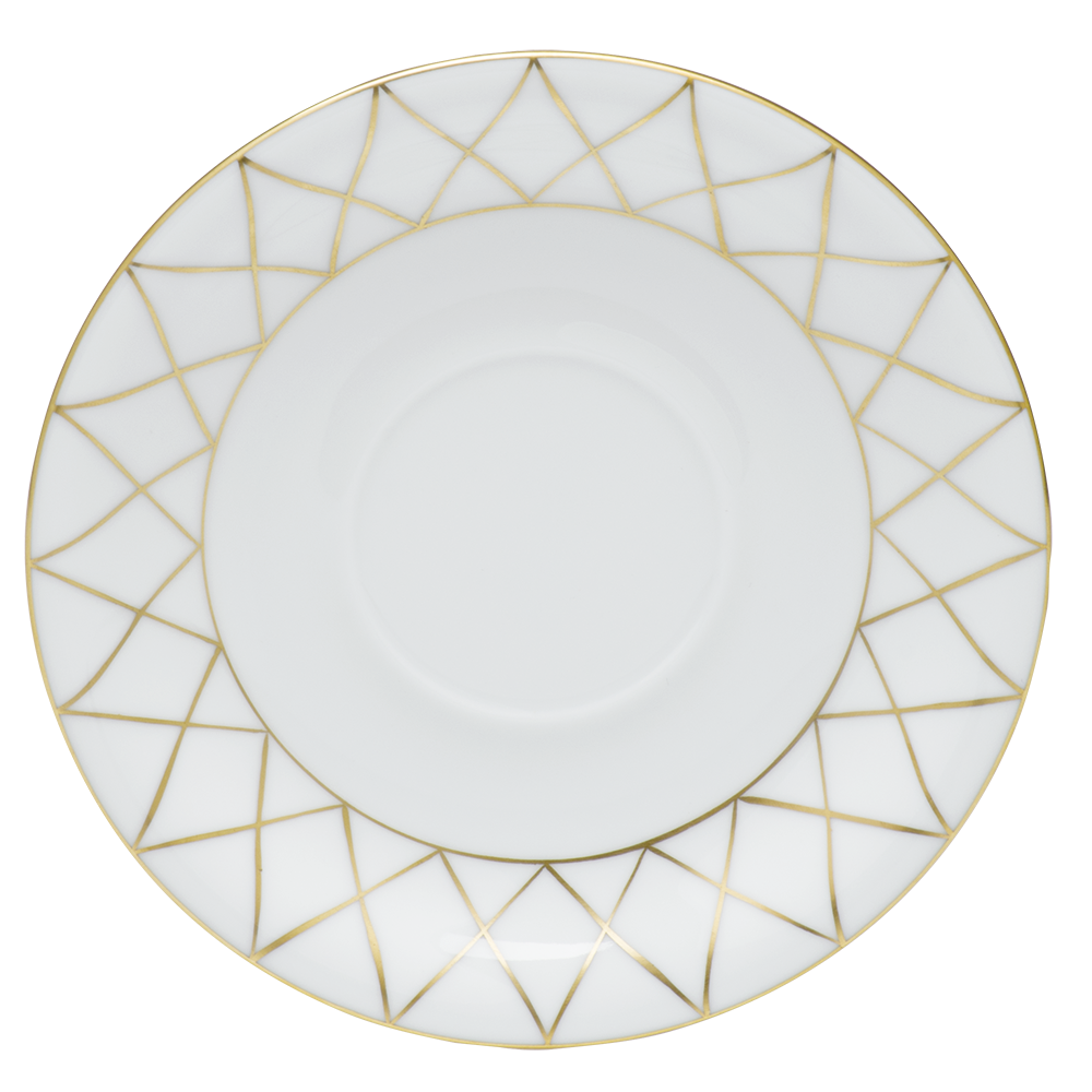 Golden Trellis Tea Saucer 6"d