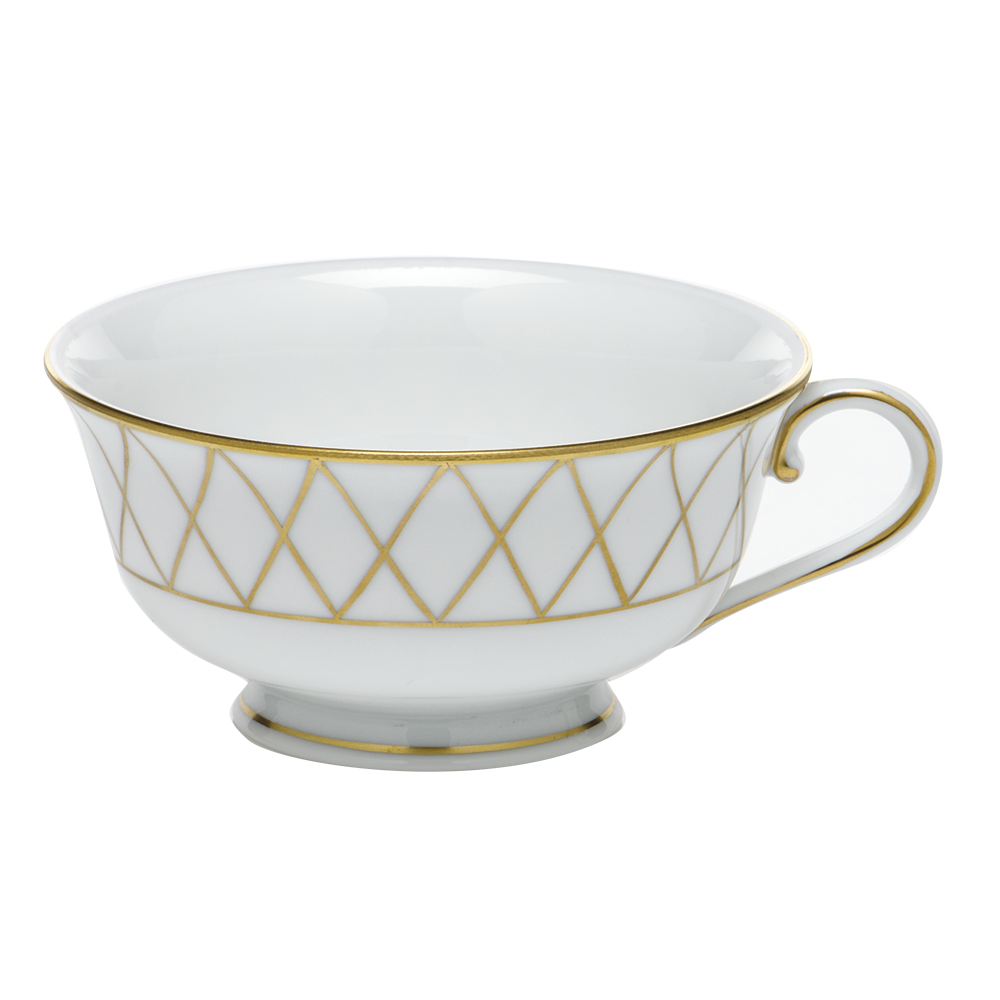 Golden Trellis Tea Cup (8 Oz)