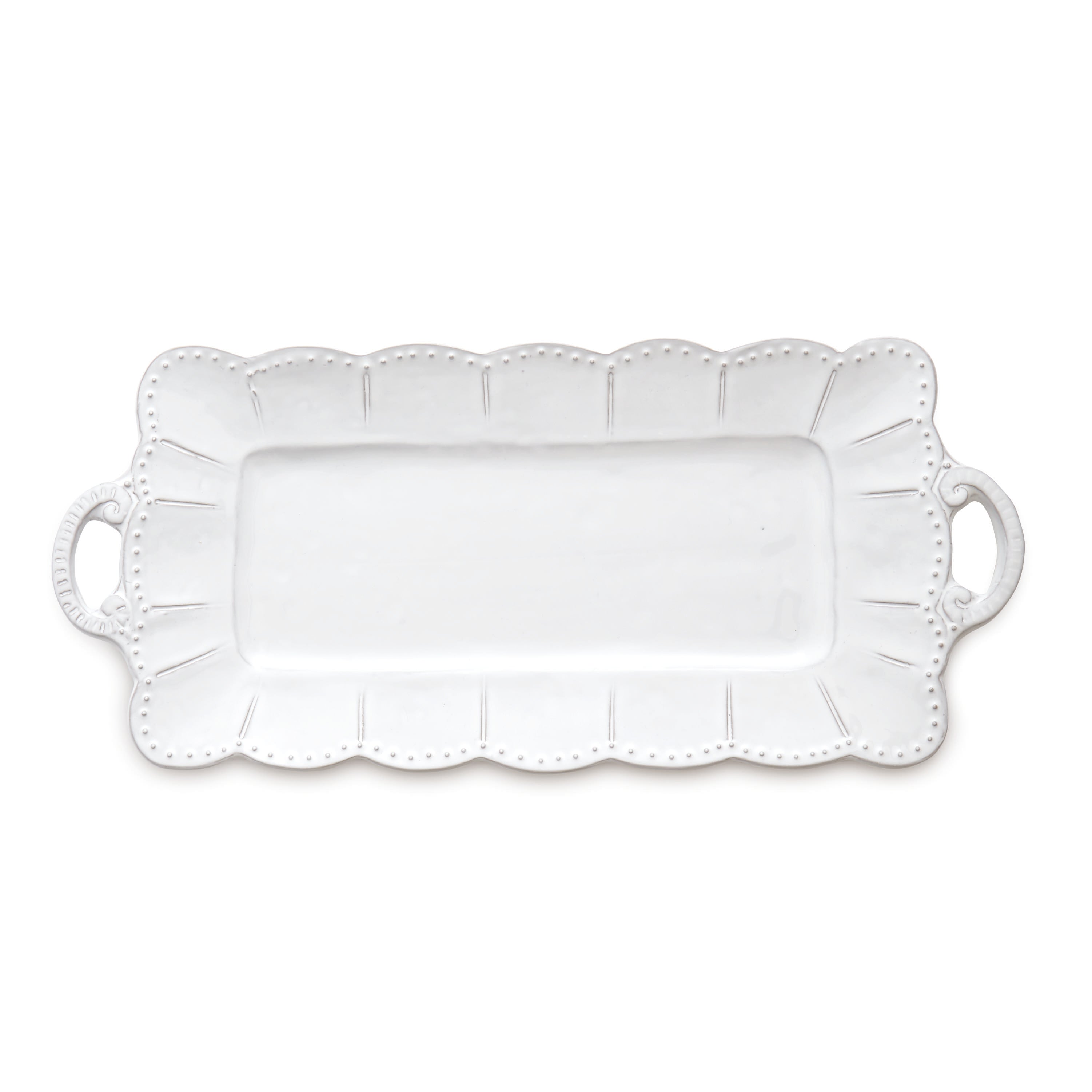 Arte Italica Bella Bianca Rectangular Tray