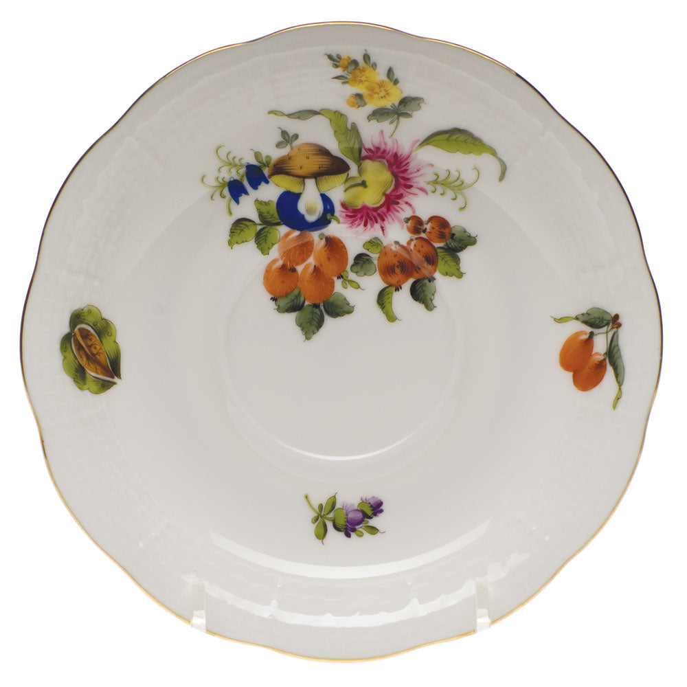 Herend Fruits & Flowers Tea Saucer 6"d