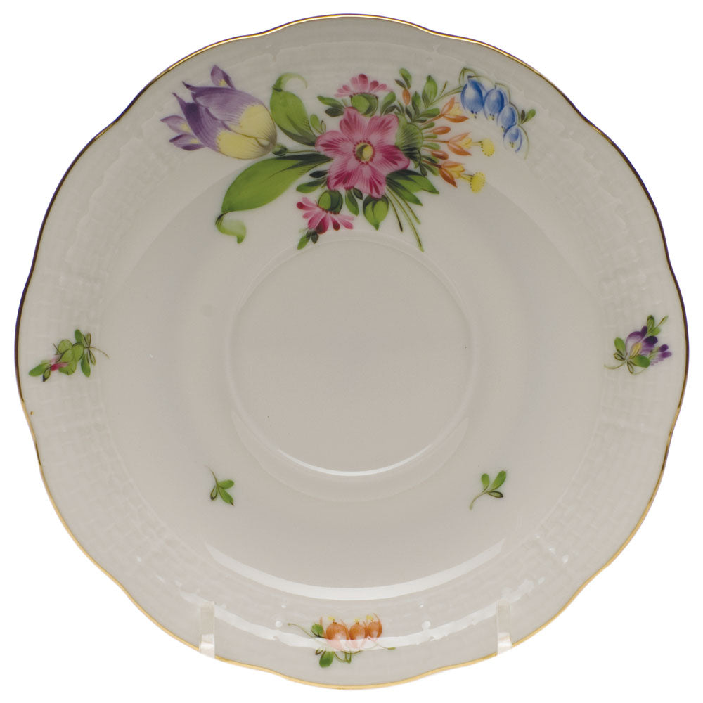 Herend Printemps Tea Saucer - Motif 04 6"d
