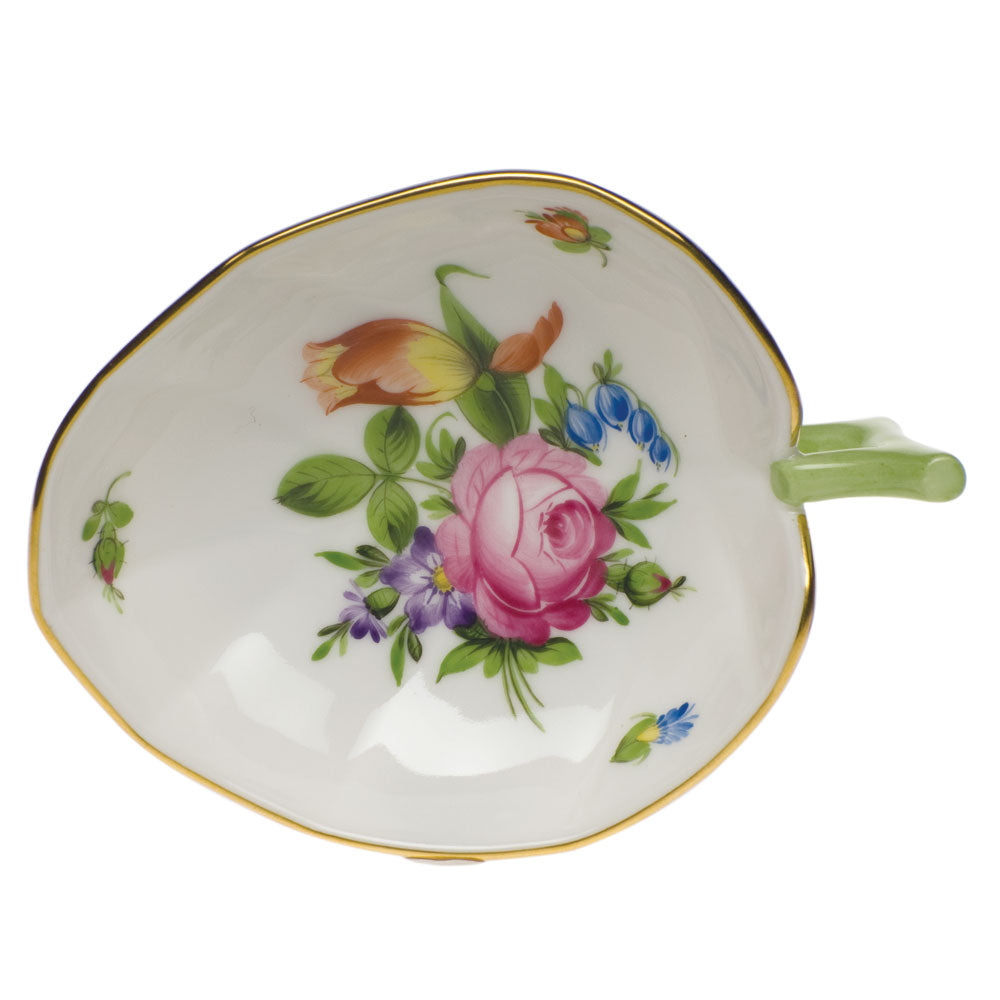 Herend Printemps Leaf Tray 4.5"l X 3"w