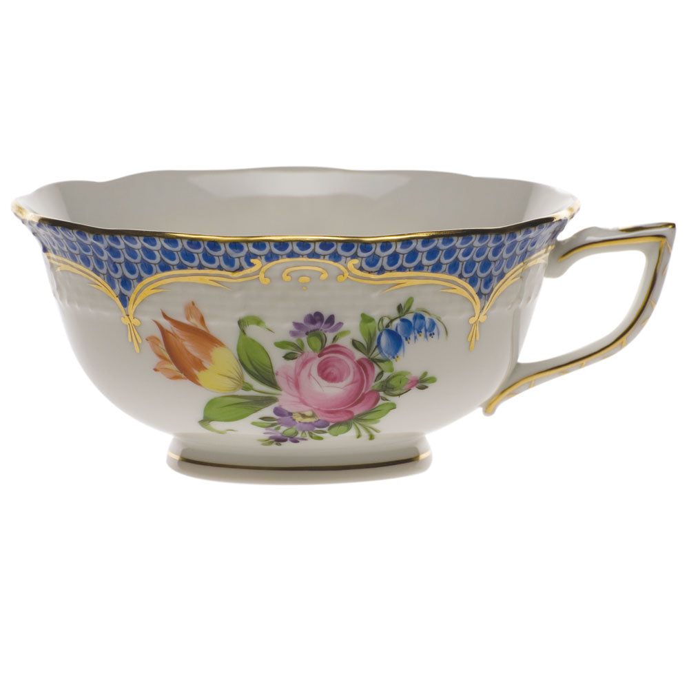 Herend Printemps W/blue Border Tea Cup - Motif 01 (8 Oz)
