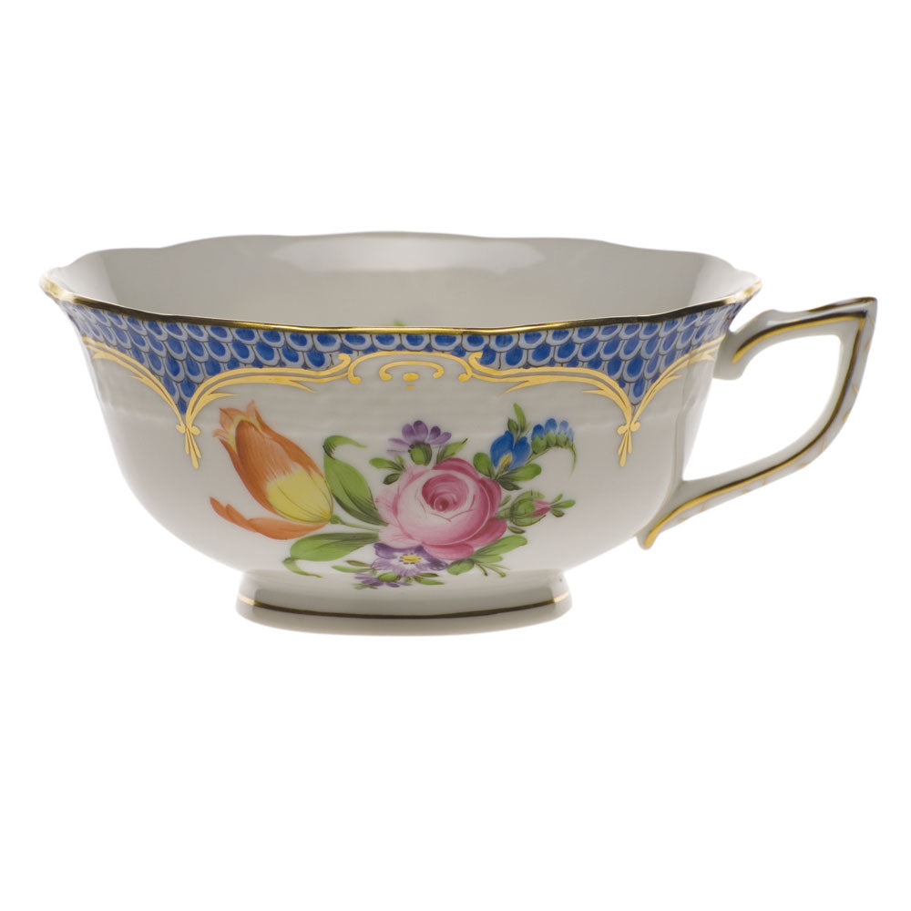 Herend Printemps W/blue Border Tea Cup - Motif 02 (8 Oz)