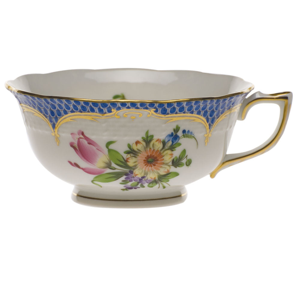 Herend Printemps W/blue Border Tea Cup - Motif 03 (8 Oz)