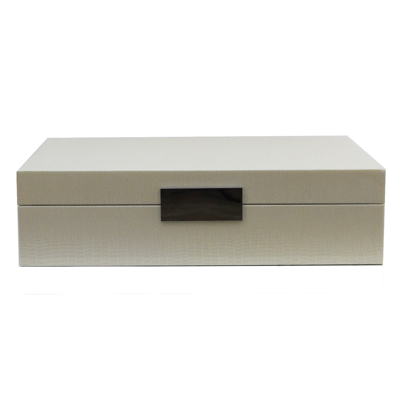 9x12 Box Cream Crock Silver