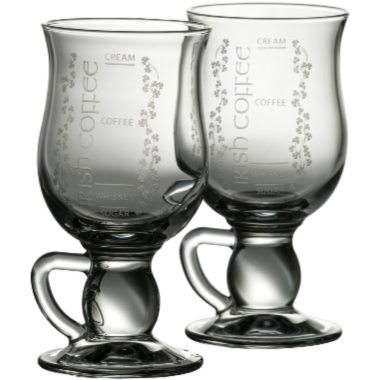 Galway Irish Crystal Irish Coffee Glasses - Set of 2
