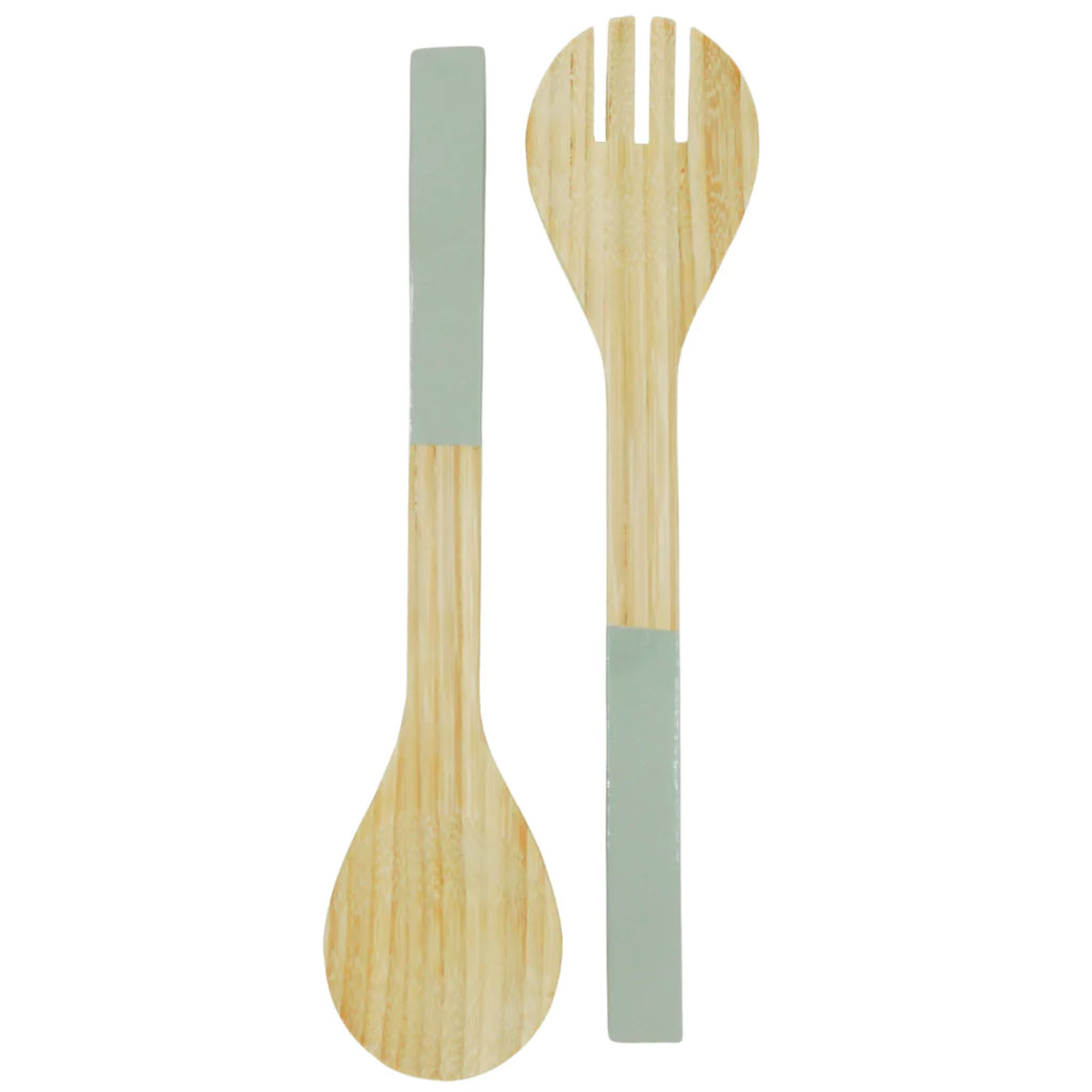 Robin's Egg Bamboo Serving Set