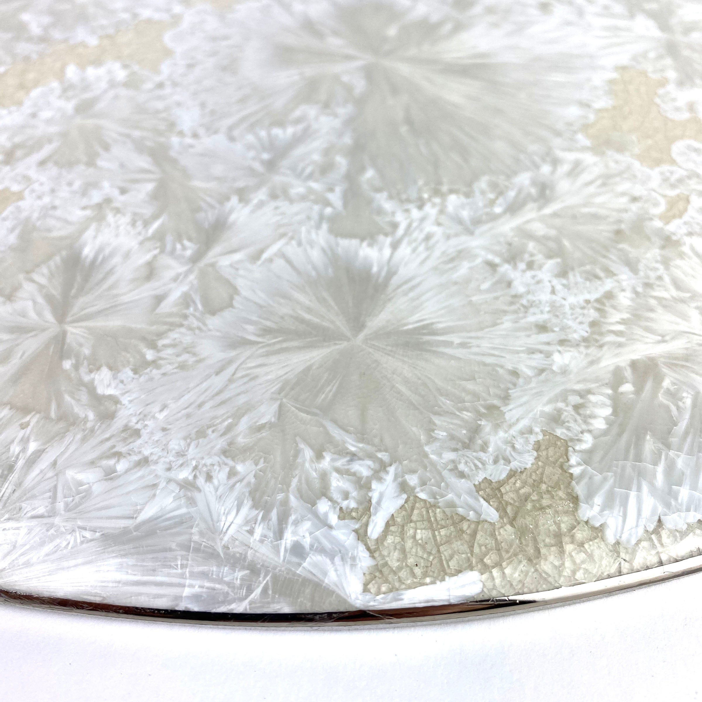 Borealis White with Platinum Lazy Susan