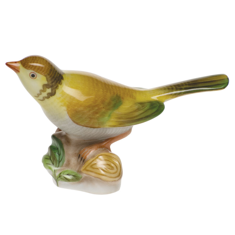Herend Natural Coloration Yellow Finch 3"h