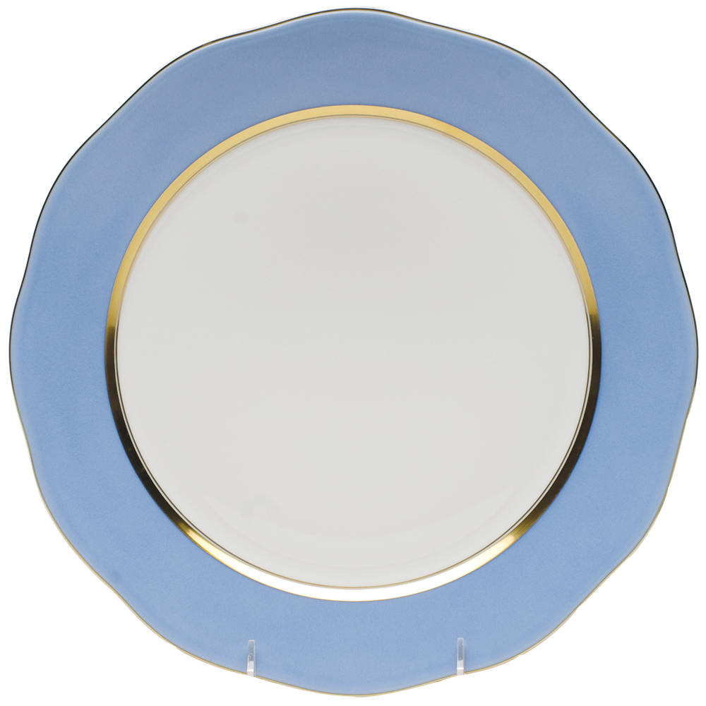 Silk Ribbon Charger 12"d - Cornflower