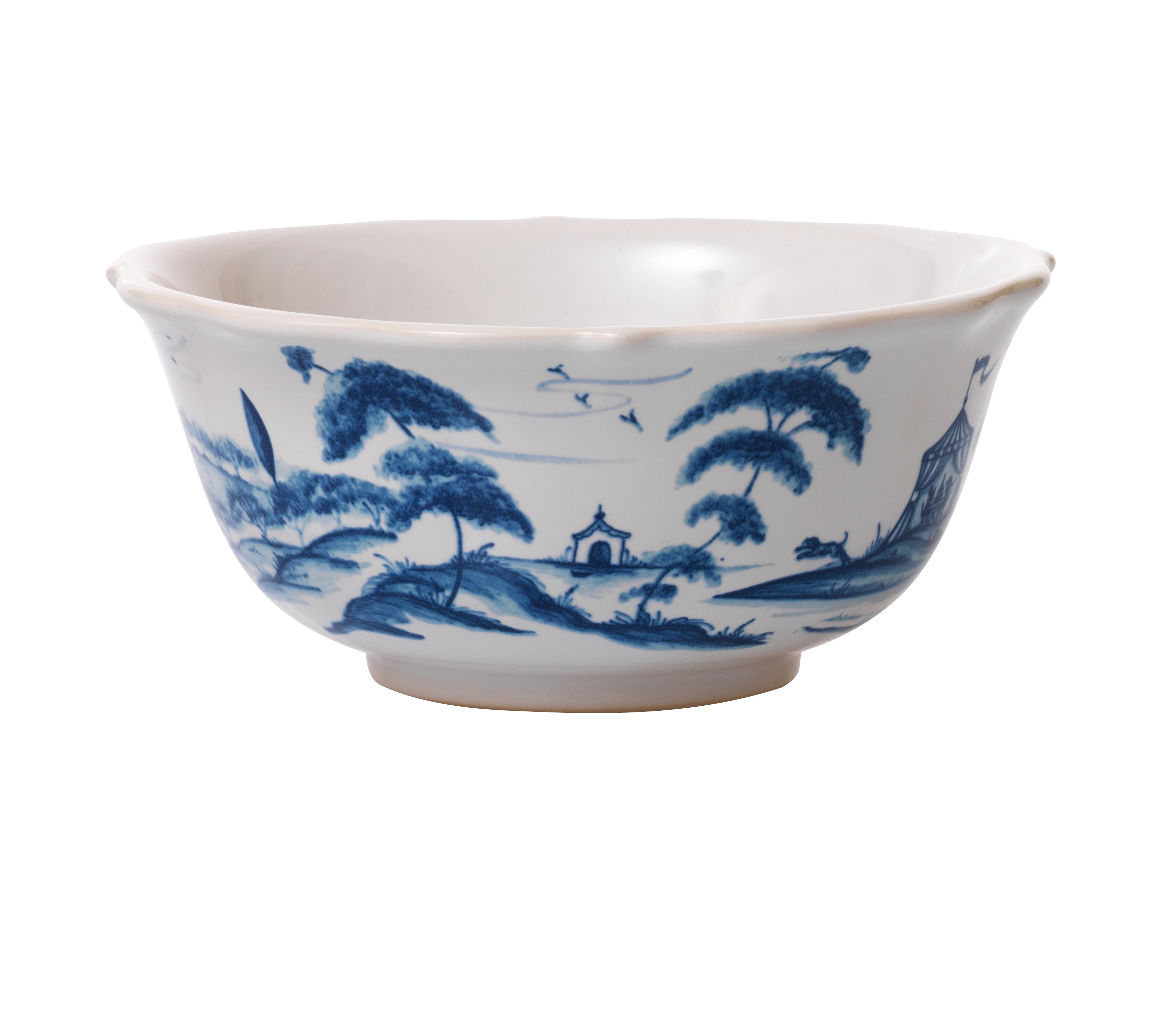 Juliska Country Estate Delft Blue Cereal/Ice Cream Bowl Hen House