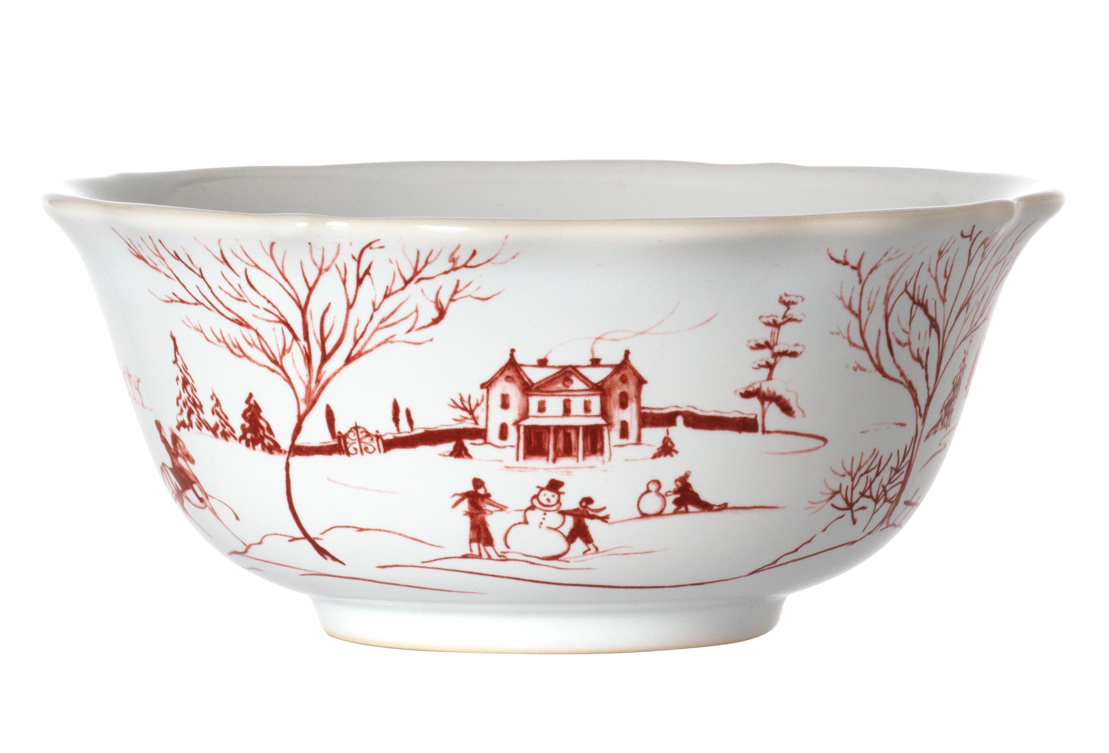 Juliska Country Estate Winter Frolic Ruby Cereal/Ice Cream Bowl