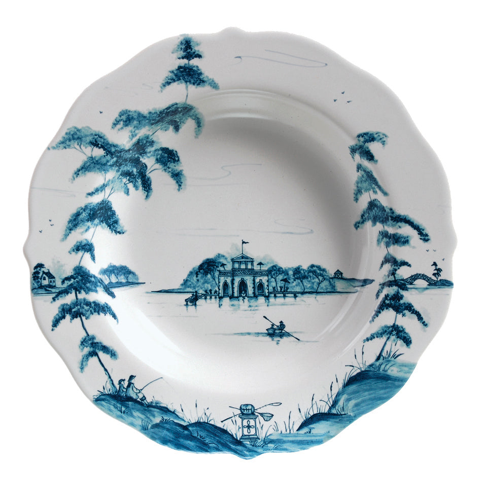 Juliska Country Estate Delft Blue Pasta/Soup Bowl Boathouse