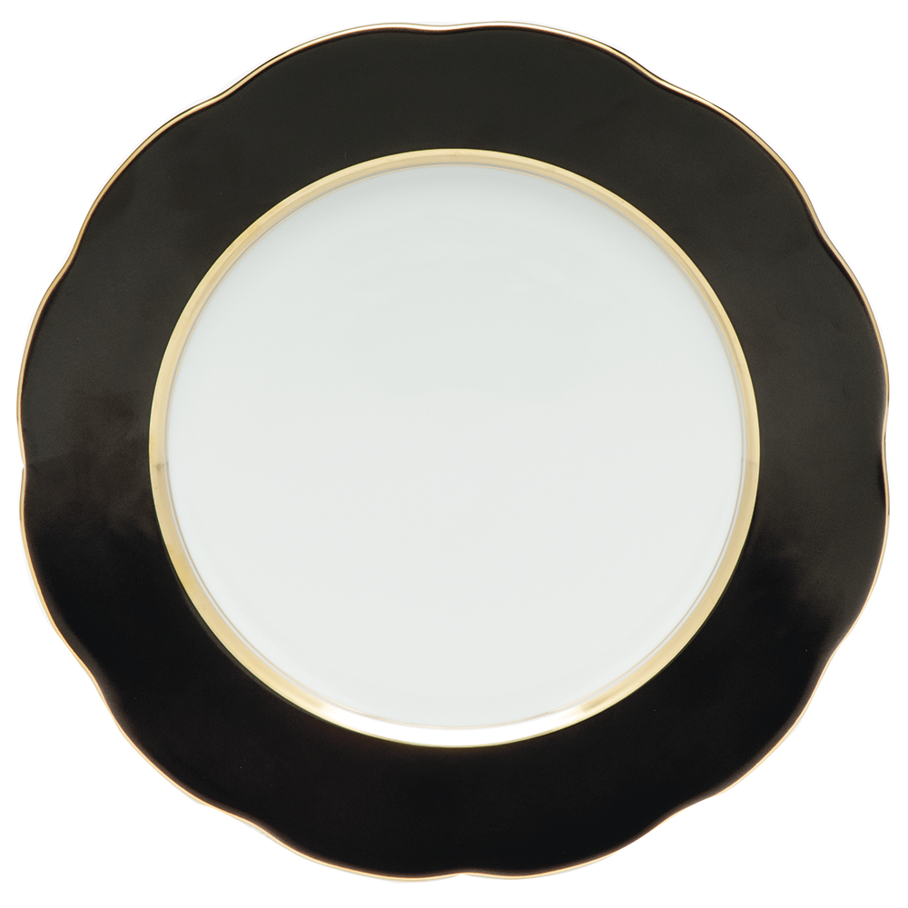 Silk Ribbon Black Rim Service Plate 11"d - Black