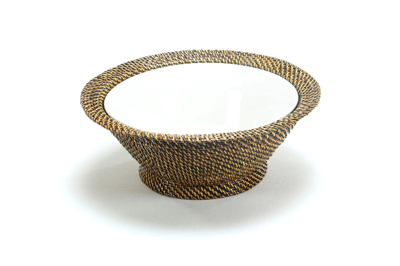 Footed Salad bowl 10" , INCLUDES Porcelain Bowl