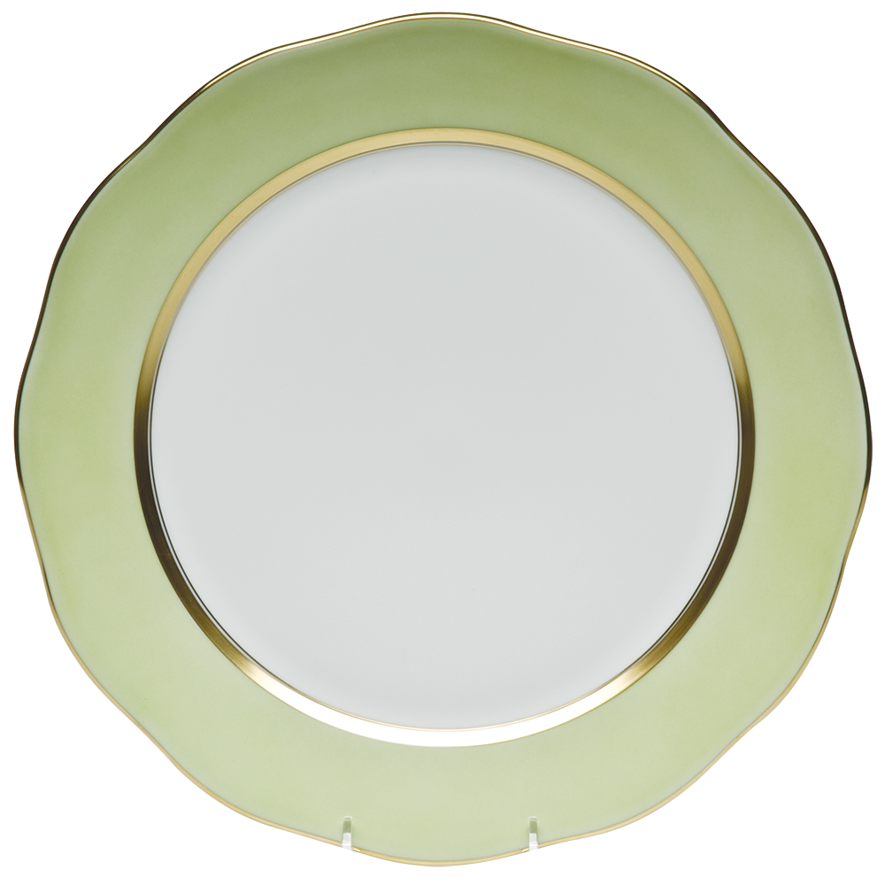 Silk Ribbon Charger 12"d - Lime