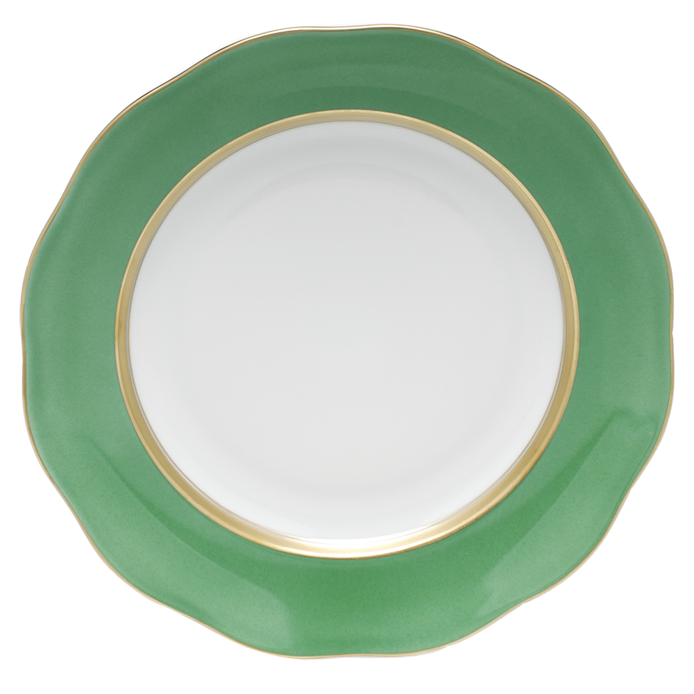 Silk Ribbon Dessert Plate 8.25"d - Mint
