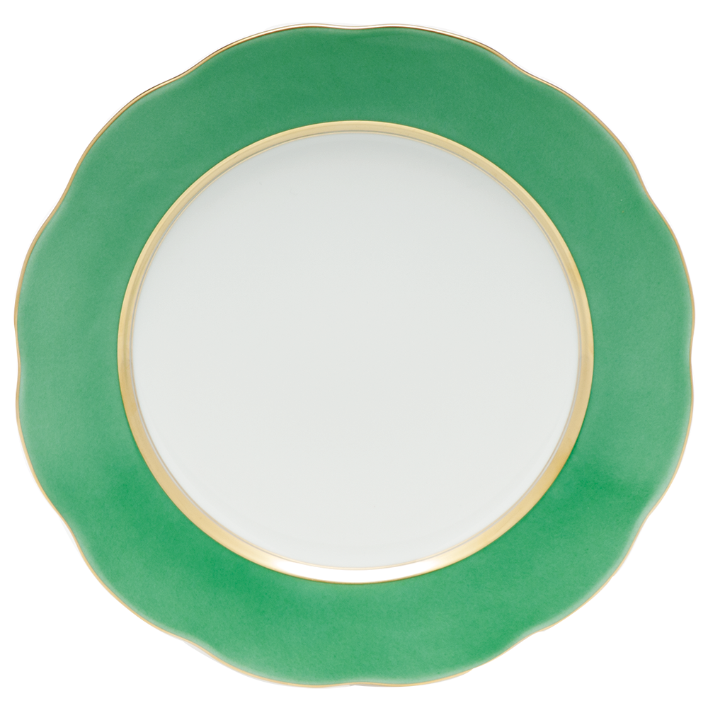 Silk Ribbon Service Plate 11"d - Mint