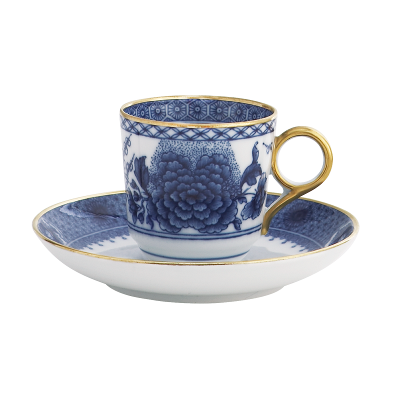 Mottahedeh Imperial Blue Demi Cup & Saucer