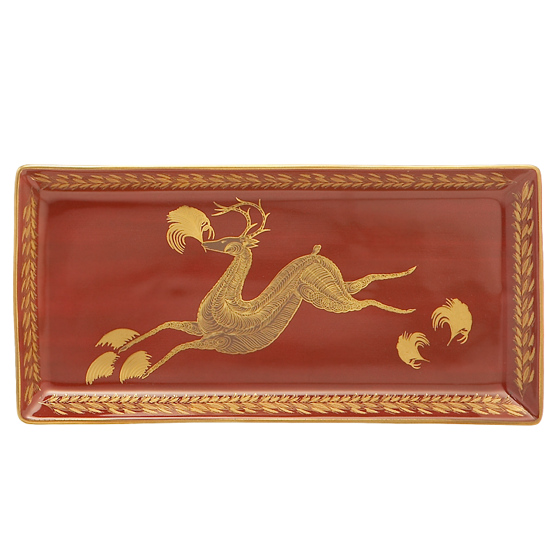 Mottahedeh Leaping Reindeer Rectangular Tray