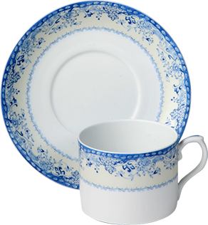 Mottahedeh Virginia Blue Tea Cup & Saucer
