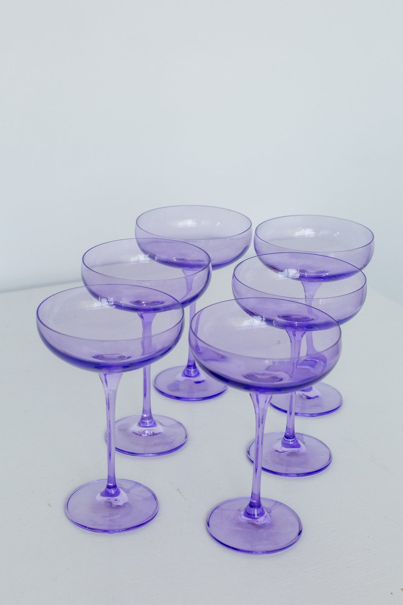 Estelle Colored Champagne Coupe - Set of 6