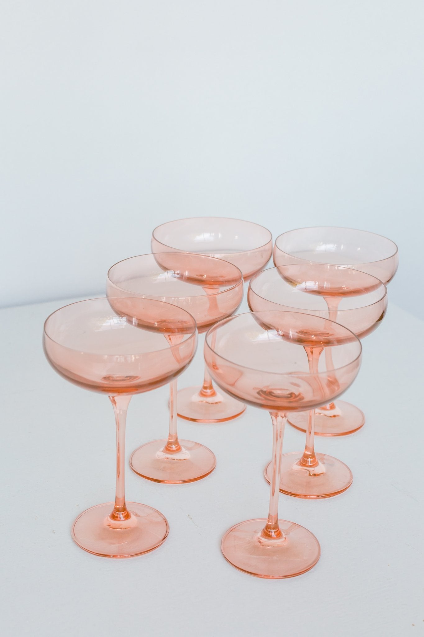 Estelle Colored Champagne Coupe - Set of 6