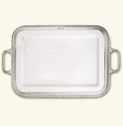 Luisa Rectangle Platter w/Handles Large