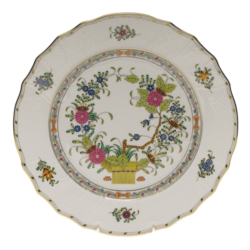 Herend Indian Basket Dinner Plate 10.5"d