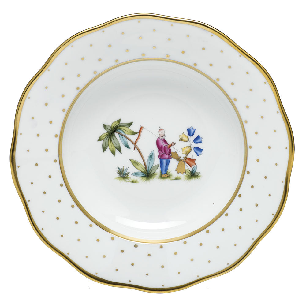 Herend Fodos Rim Soup Plate - Motif 01 8"d