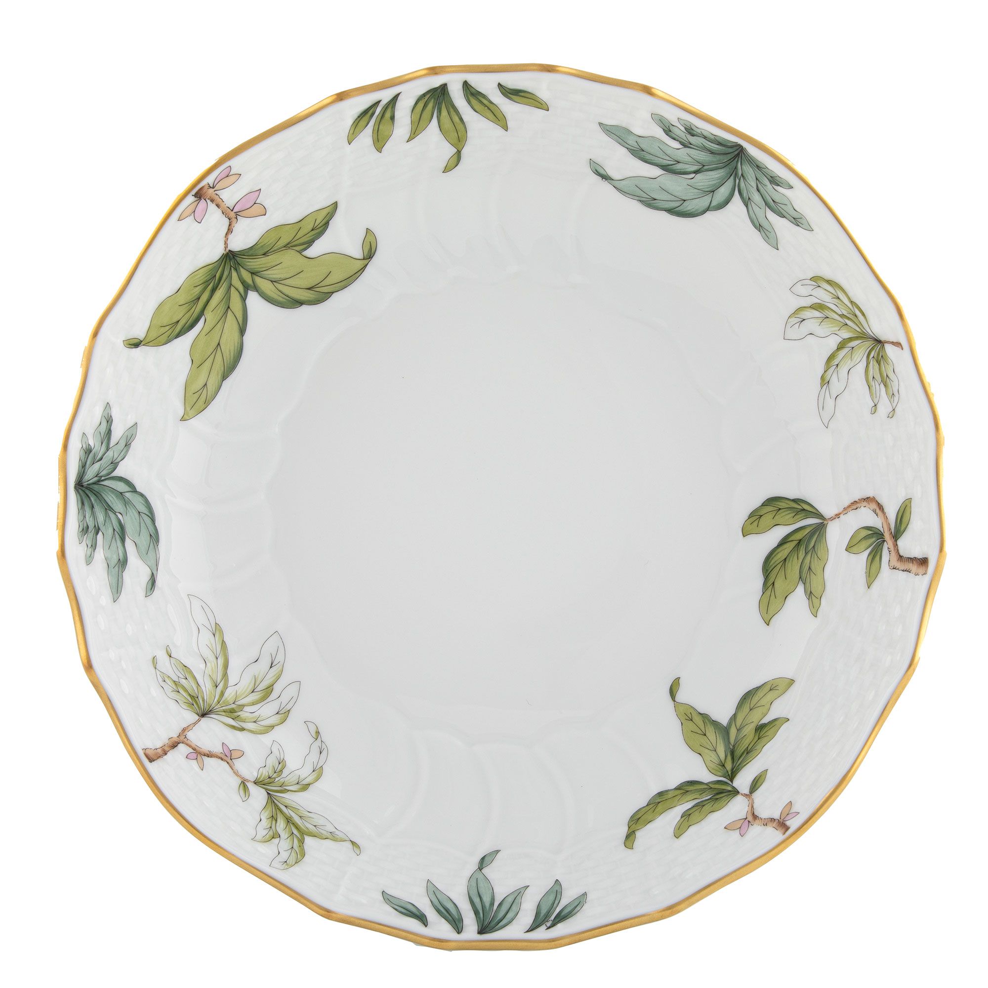 Foret Garland Scalloped Dinner Bowl