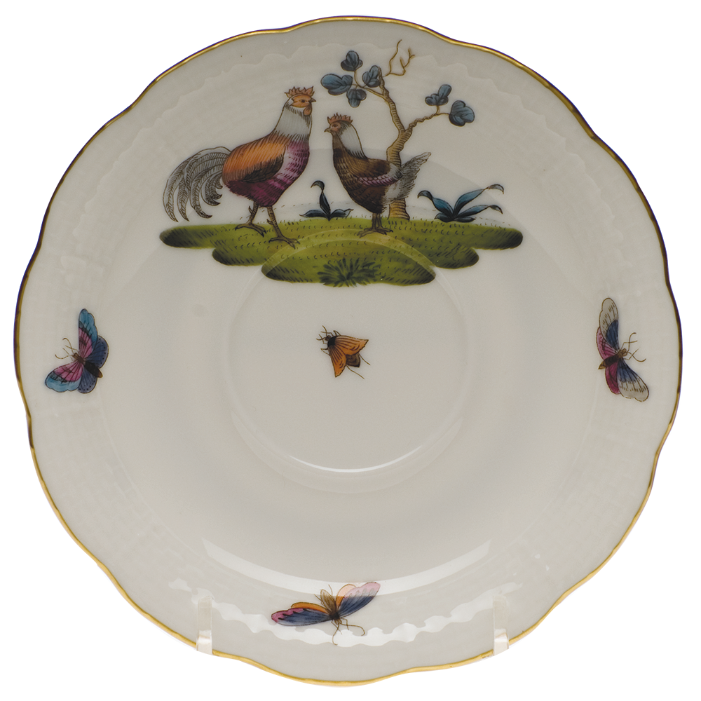 Chanticleer Tea Saucer - Motif 01 6"d