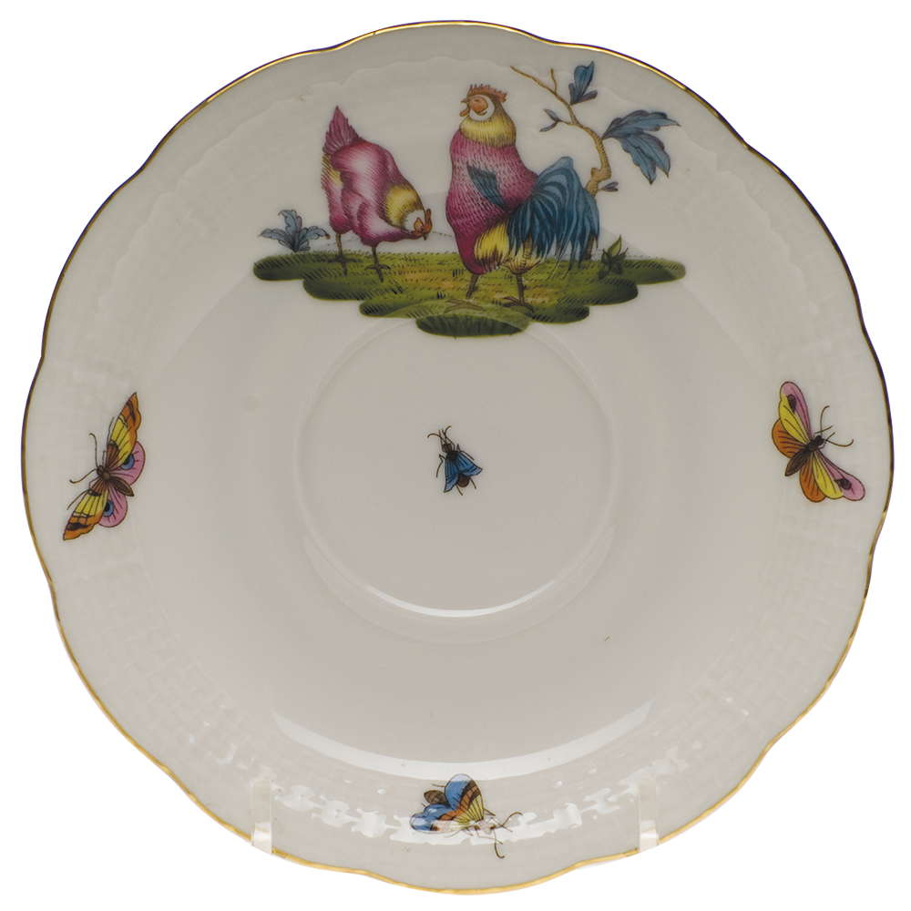 Chanticleer Tea Saucer - Motif 02 6"d