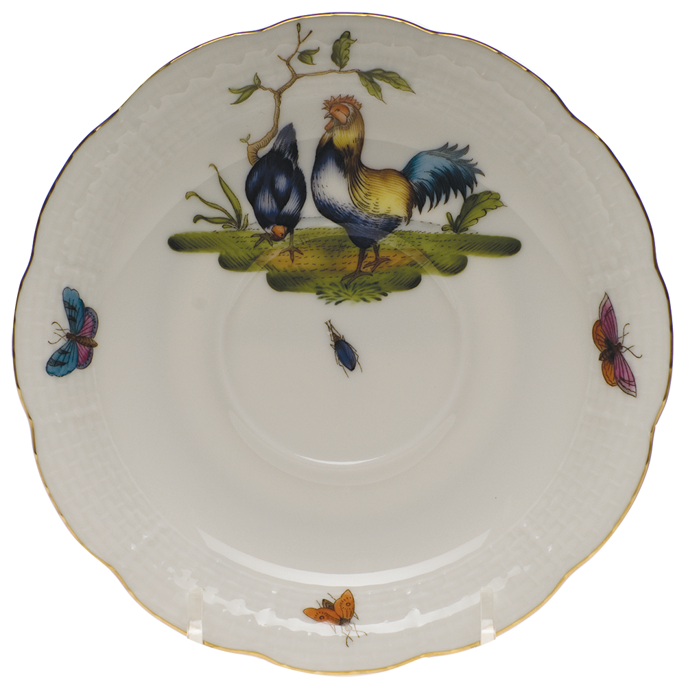 Chanticleer Tea Saucer - Motif 03 6"d