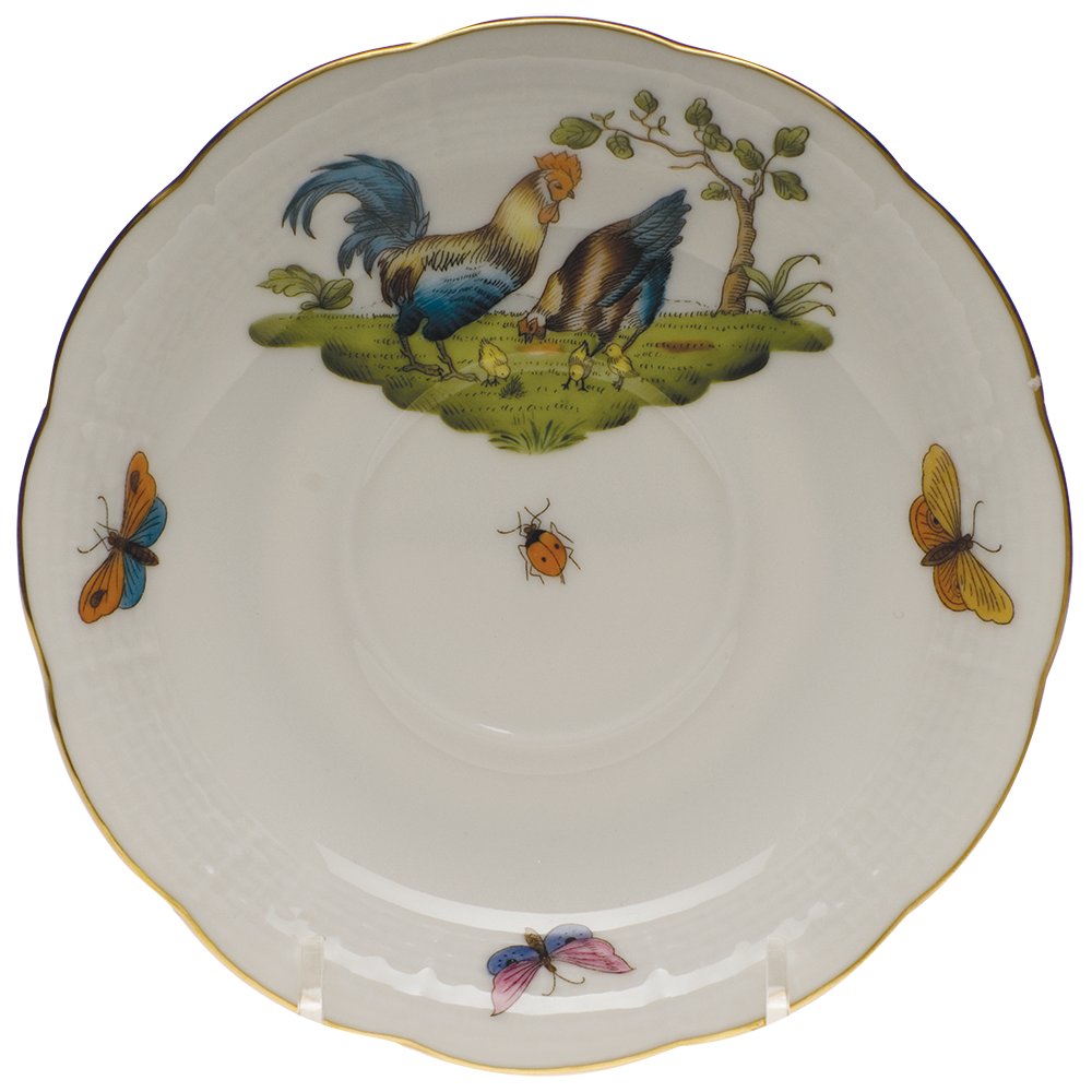 Chanticleer Tea Saucer - Motif 04 6"d