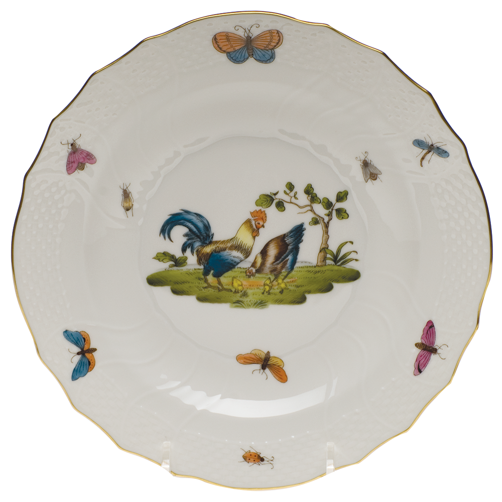 Chanticleer Salad Plate - Motif 04 7.5"d