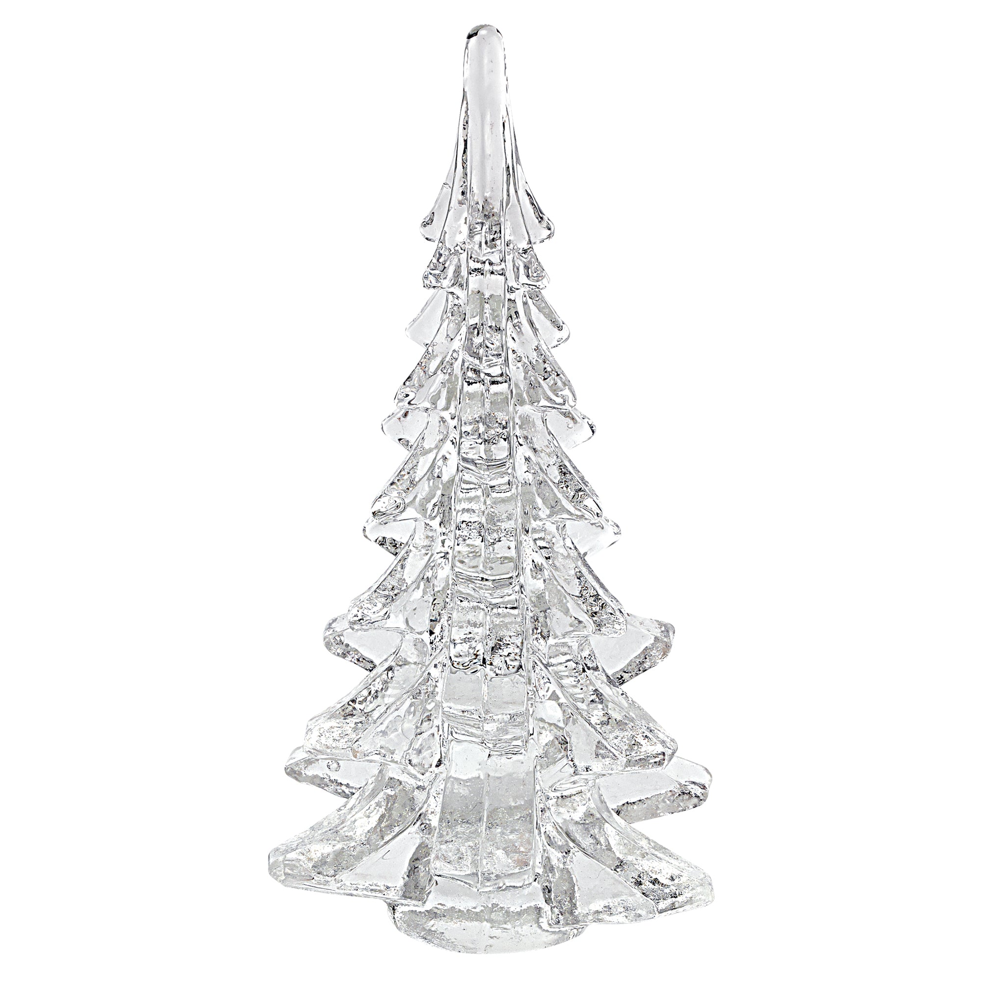 Glass Christmas Tree H9"