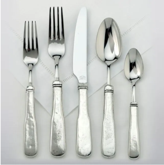 Georgian Pewter 5 piece place stting