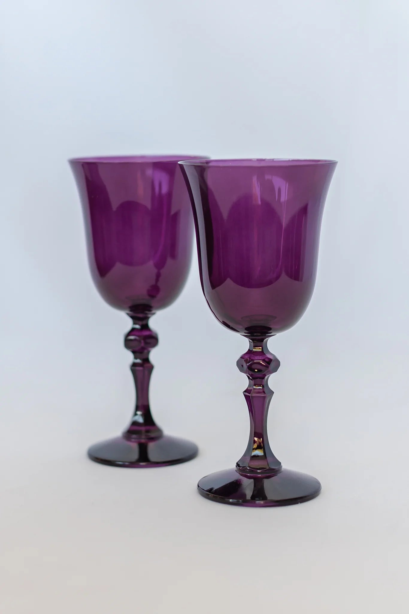 Estelle Colored Regal Goblet Stemware - Set of 2