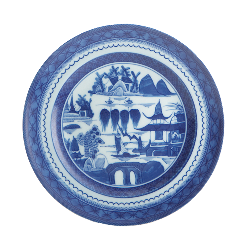 Mottahedeh Blue Canton Dessert Plate