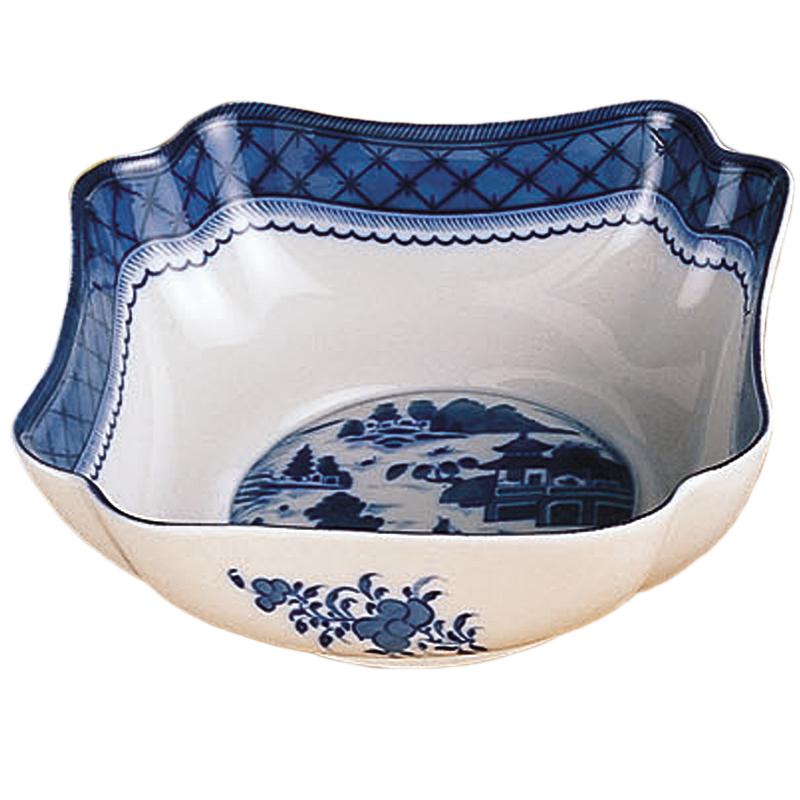 Mottahedeh Blue Canton Square Bowl - Lg.