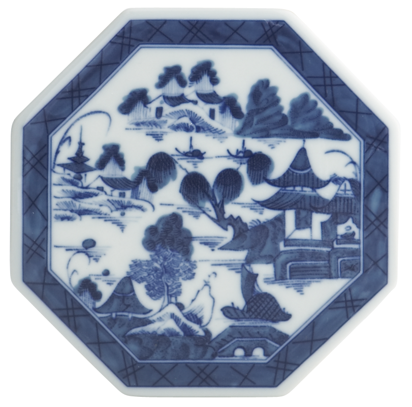 Mottahedeh Blue Canton Octagonal Tile