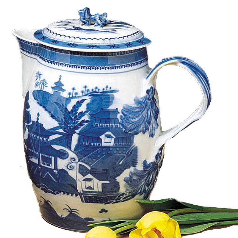 Mottahedeh Blue Canton Cider Jug & Cover