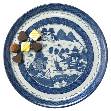 Mottahedeh Blue Canton Cake Plate