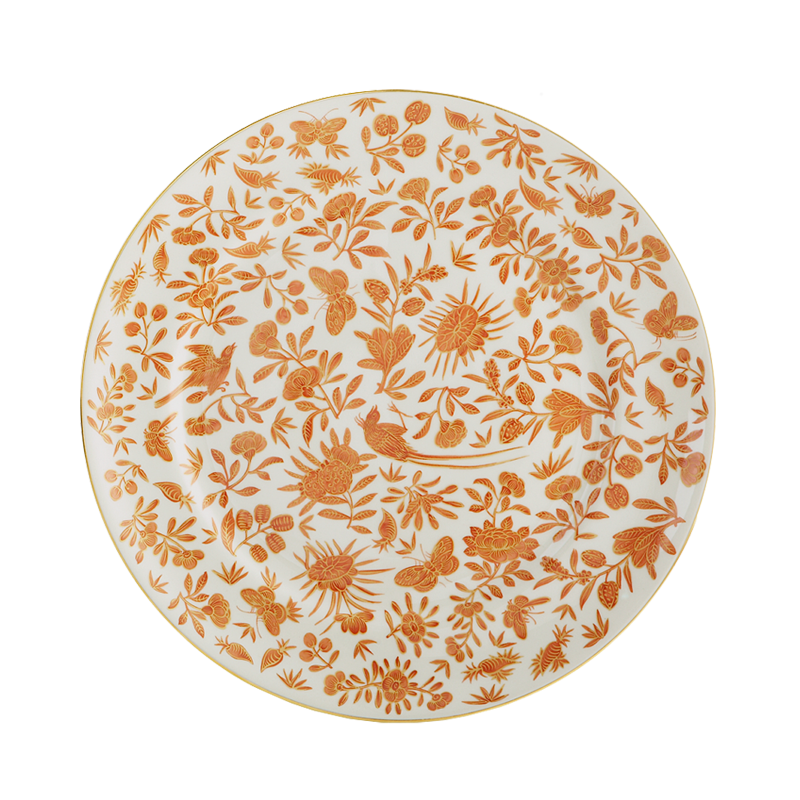 Mottahedeh Sacred Bird & Butterfly Dessert Plate