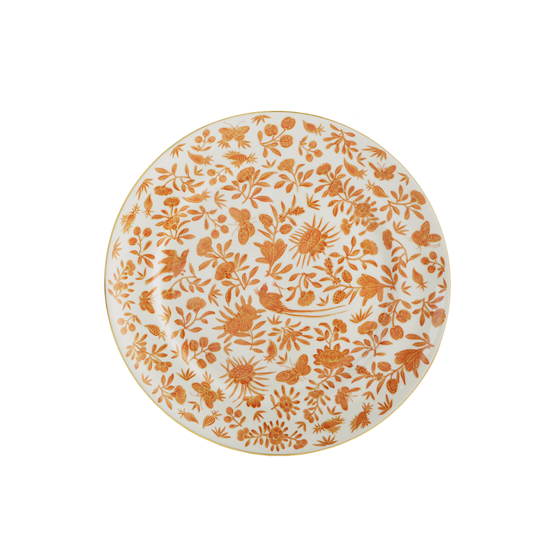 Mottahedeh Sacred Bird & Butterfly Bread & Butter Plate